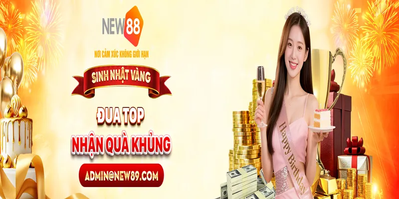 NEW88 Đại Nhạc Hội Sinh Nhật Vàng – Đua Top Nhận Quà Khủng
